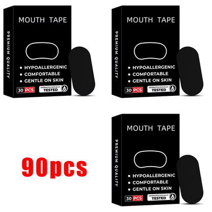 30/60/90 Pack Sleep Mouth Tape for Snoring Relief, Medical-Grade Breathing Support Strips for Improved Sleep & Better Airflow