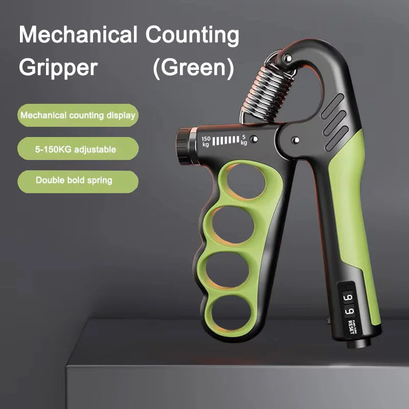 Adjustable Hand Grip Strengthener, 5–60 kg (11–132 lb), 100 kg (220 lb), or 150 kg (330 lb), Wrist & Forearm Trainer for Grip Strength, Strength Training & Muscle Recovery