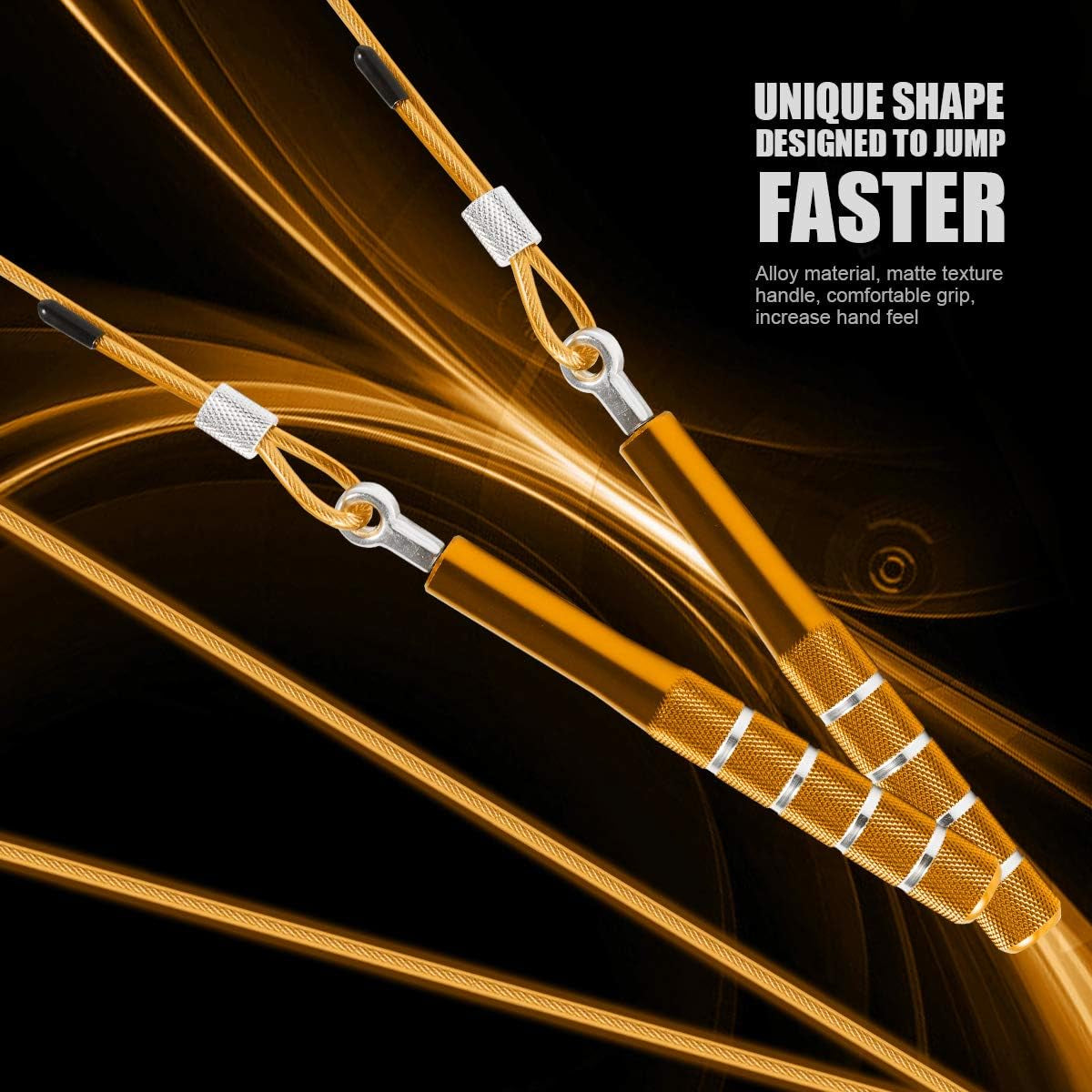 Adjustable Speed Jump Rope for Fitness Training, Lightweight Exercise Rope for Cardio, Agility & Workout Performance