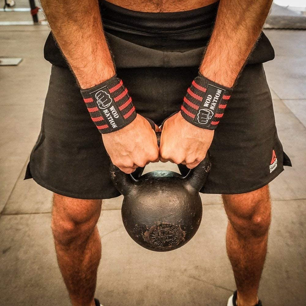 Professional Wrist Wraps for Weightlifting & Strength Training, Heavy-Duty Gym Support Straps with Thumb Loop for Men & Women